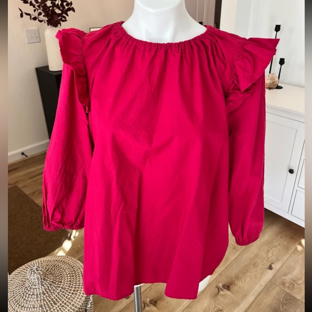 LOFT ruffle blouse